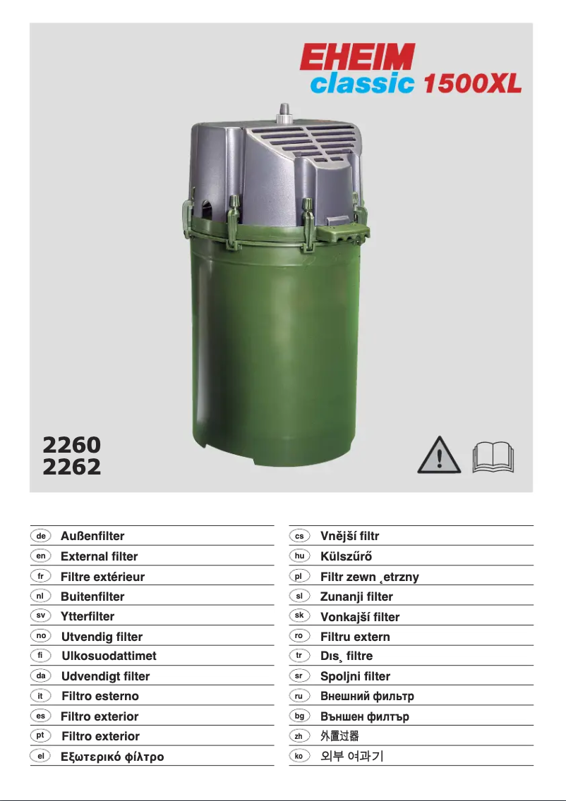 Image de la première page du manuel de l'appareil Classic 1500XL