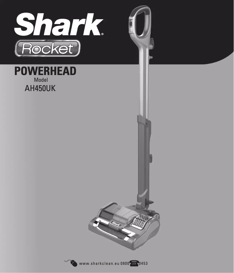 Página 1 del manual Manual de usuario Shark Rocket Powerhead AH450UK