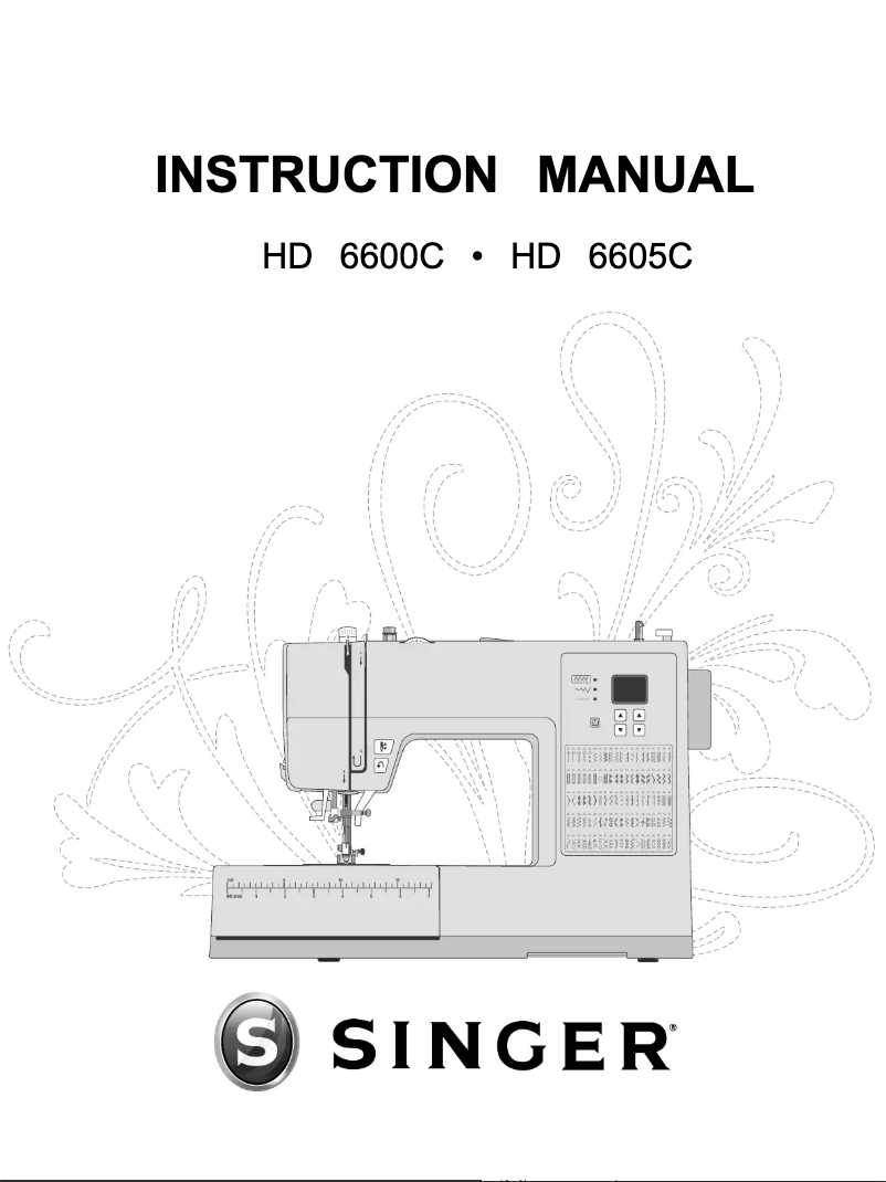 Page n°1 - Manuel utilisateur Singer Heavy Duty 6600C