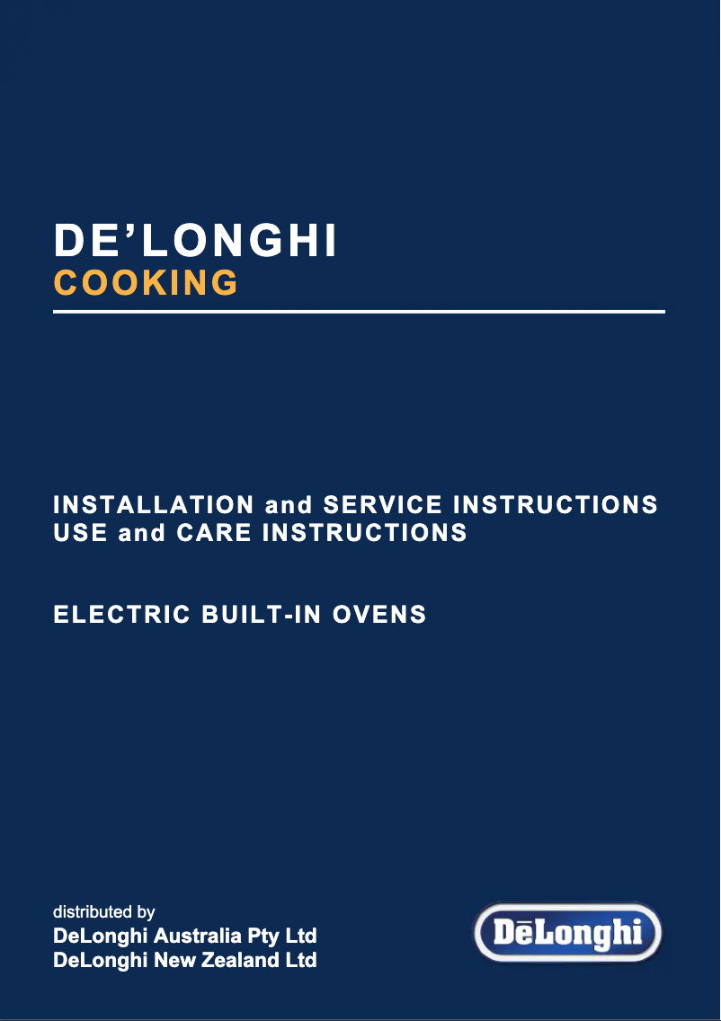 Page n°1 - Instructions / montage DeLonghi DEL7408