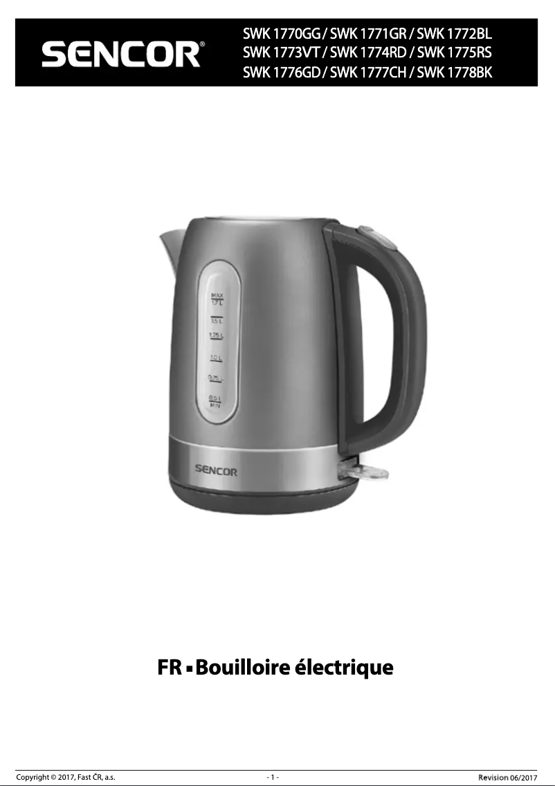 Image de la première page du manuel de l'appareil SWK 1774RD