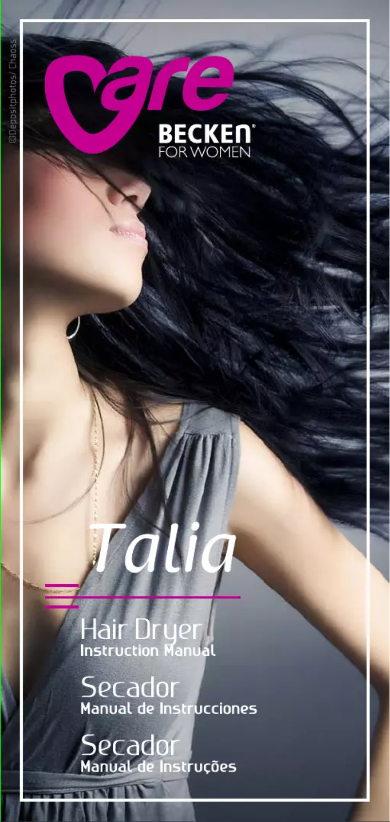 Image de la première page du manuel de l'appareil Talia