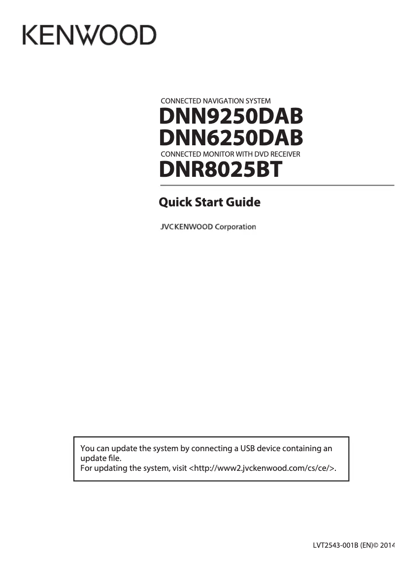Page n°1 - Manuel utilisateur Kenwood DNN6250DAB