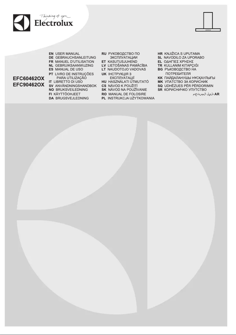 Page n°1 - Manuel utilisateur Electrolux EFC 90462