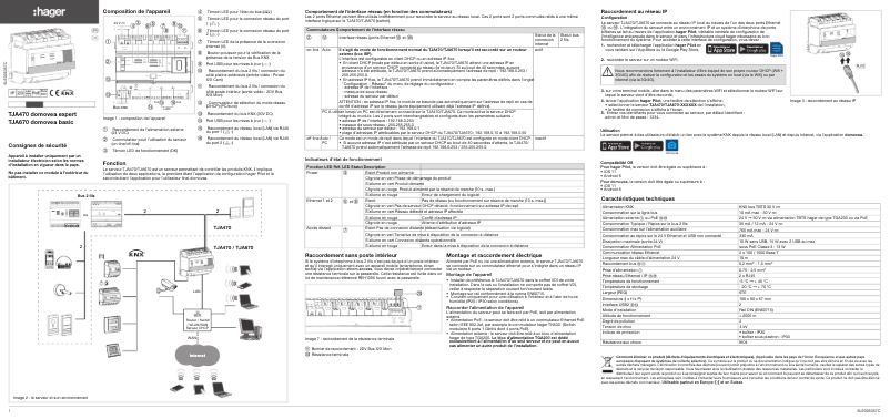 Page n°1 - Instructions / montage Hager TJA470
