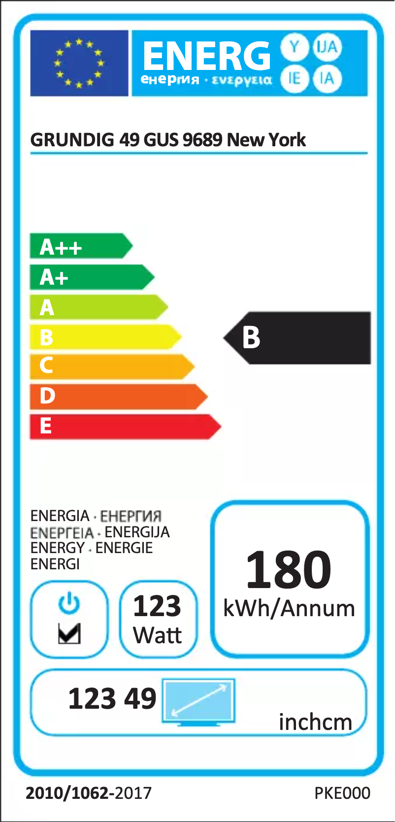 Image de la première page du manuel de l'appareil New York 49 GUS 9689