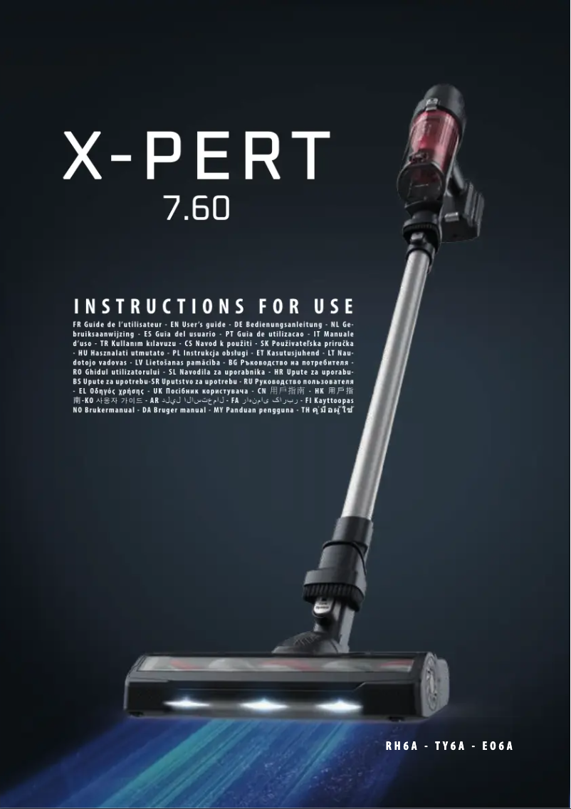 Page 1 de la notice Manuel utilisateur OBH Nordica X-pert 7.60