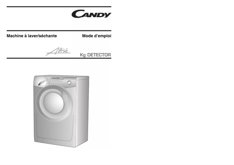 Page 1 de la notice Manuel utilisateur Candy GOW 338 D