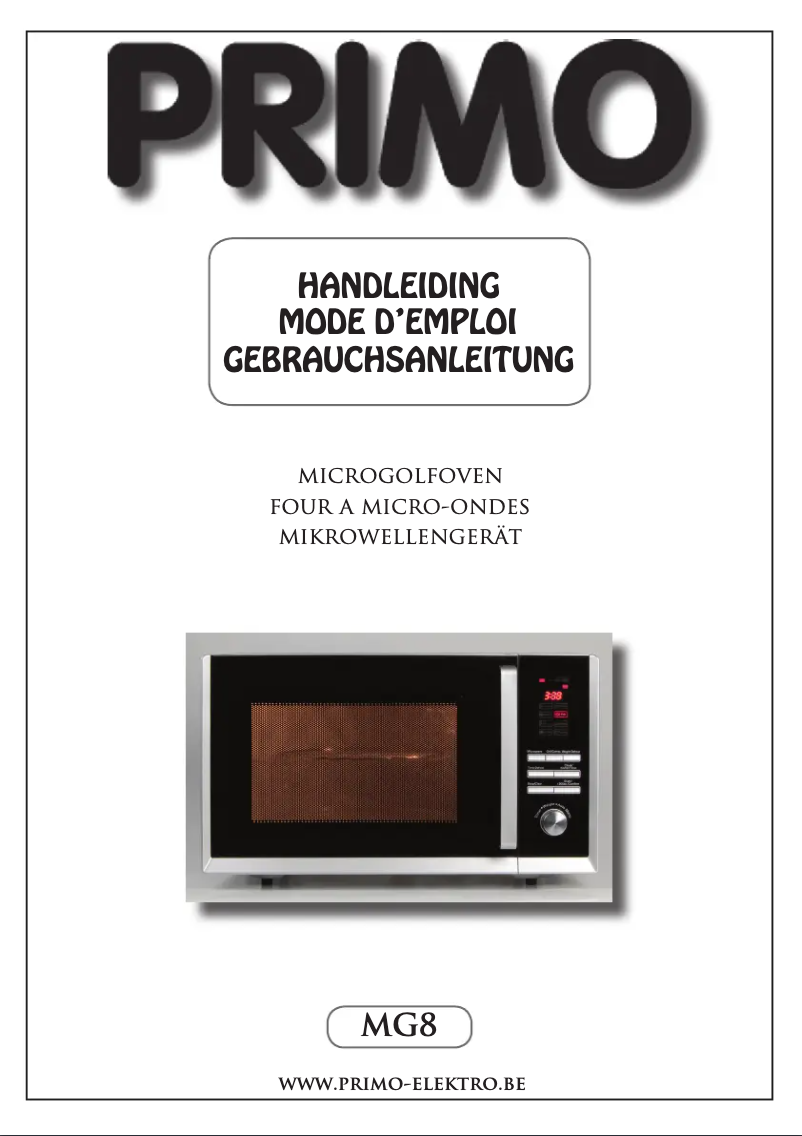 Image de la première page du manuel de l'appareil MG8