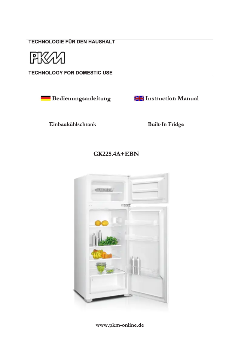 Page 1 de la notice Manuel utilisateur PKM GK225.4A+EBN