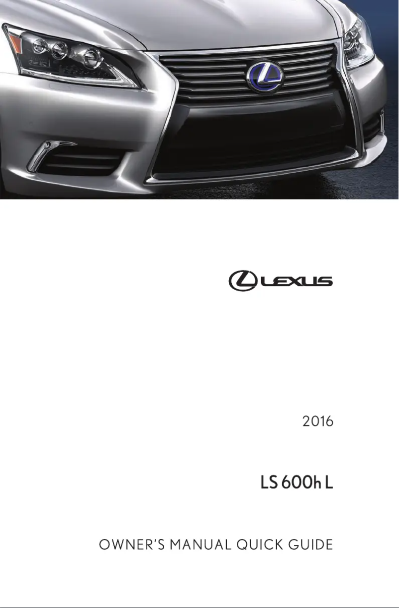 Image de la première page du manuel de l'appareil LS 600h L (2016)