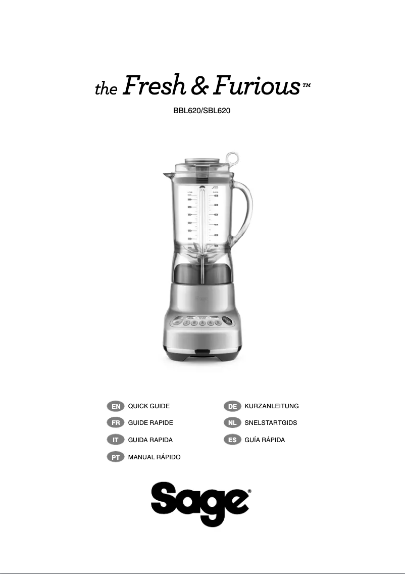 Image de la première page du manuel de l'appareil The Fresh & Furious SBL620