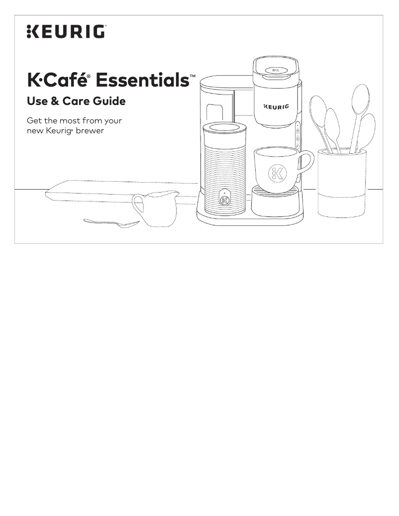 Page n°1 - Manuel utilisateur Keurig K-Café Essentials
