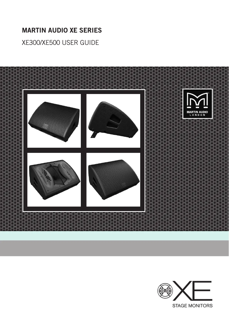 Page 1 de la notice Manuel utilisateur Martin Audio XE300
