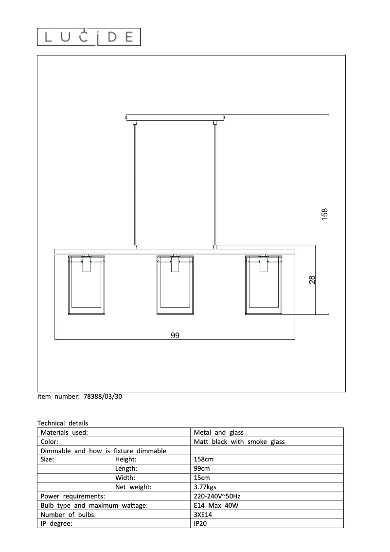 Page 1 de la notice Manuel utilisateur Lucide Julot