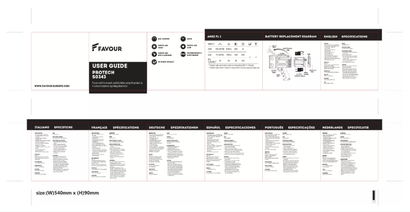 Page 1 of the manual User Manual Favour Protech S0343