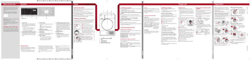 Página 1 del manual Guía de inicio rápido Miele TWD 360 WP