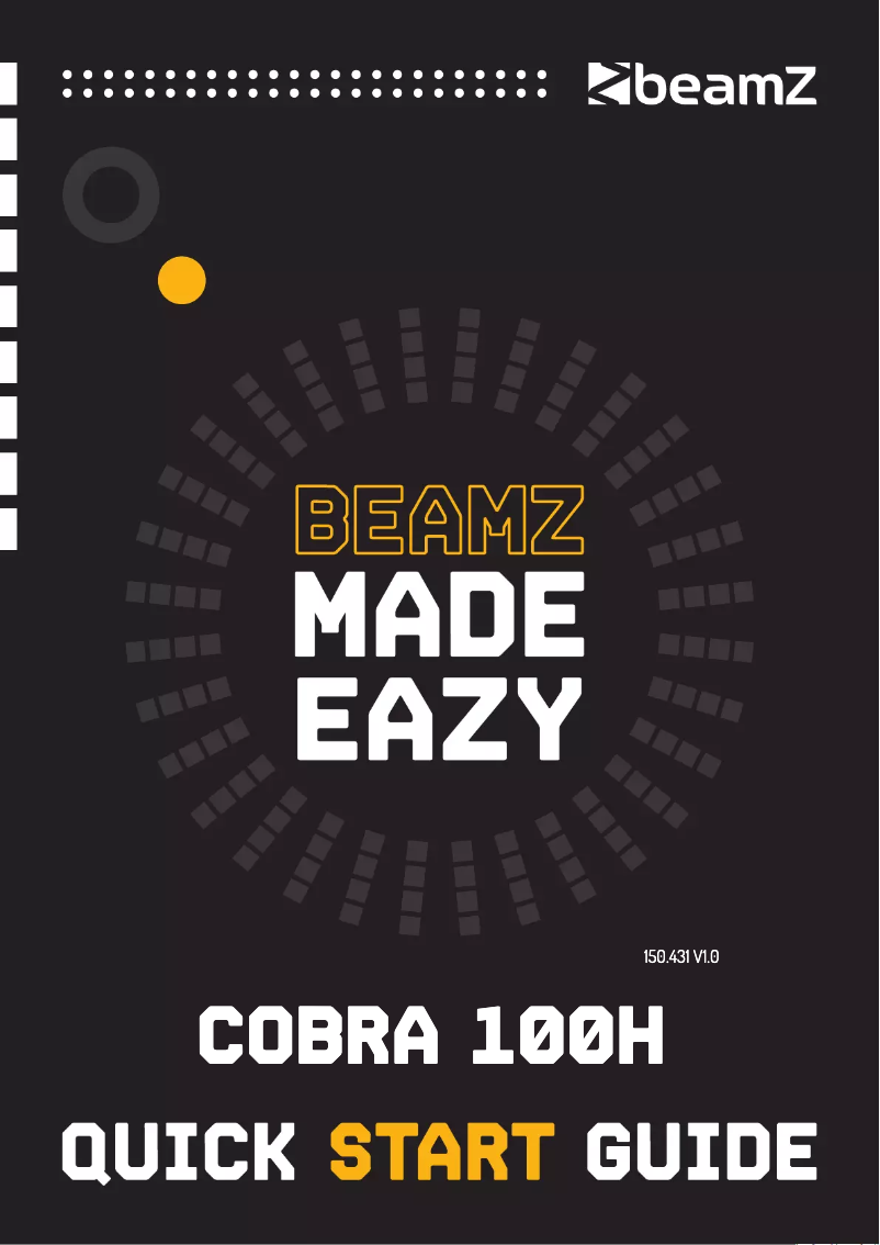 Image de la première page du manuel de l'appareil Cobra 100H