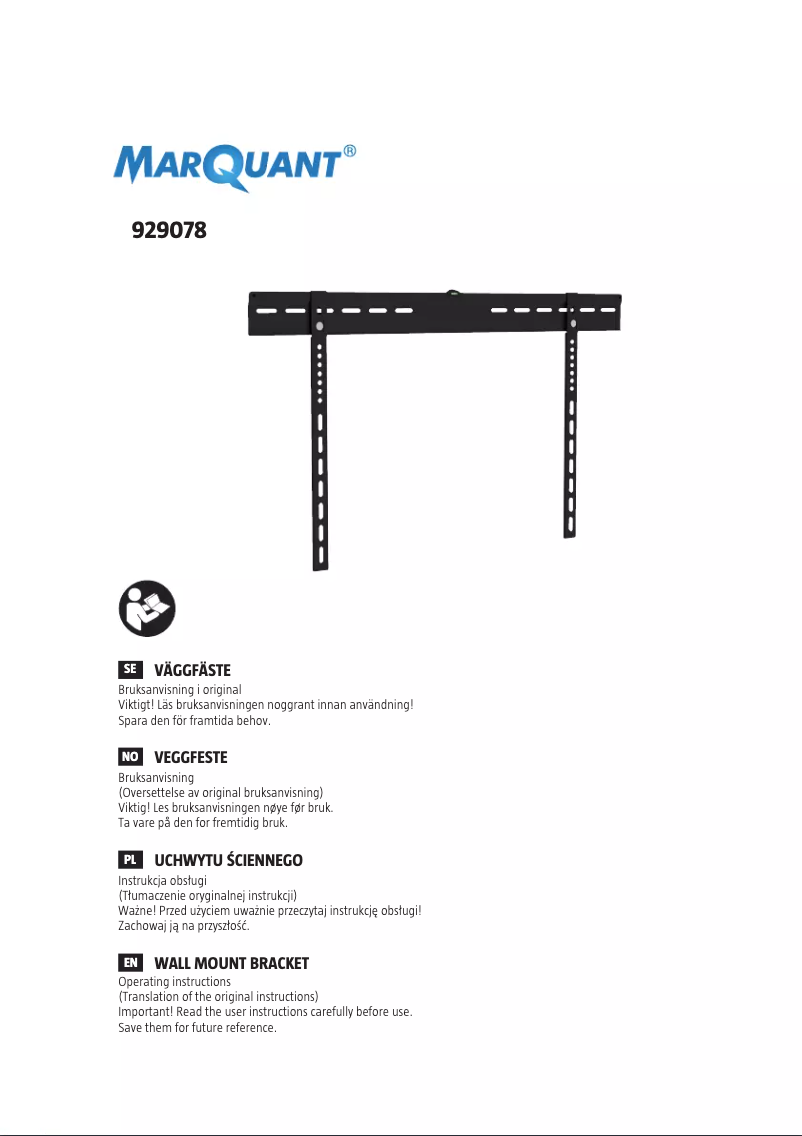 Page n°1 - Manuel utilisateur Marquant 929-078