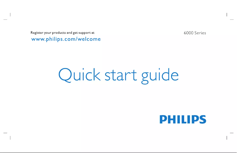 Page 1 of the manual Quick Start Guide Philips 75PUT6303