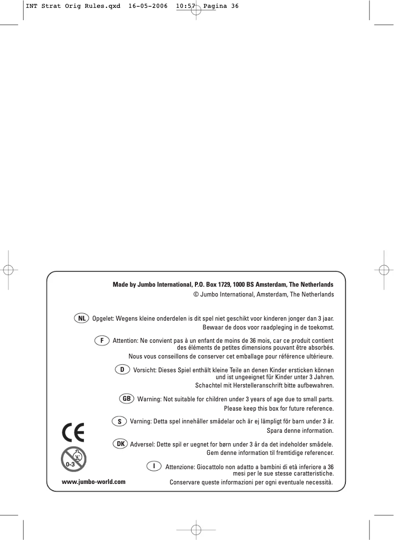 Image de la première page du manuel de l'appareil Stratego Original