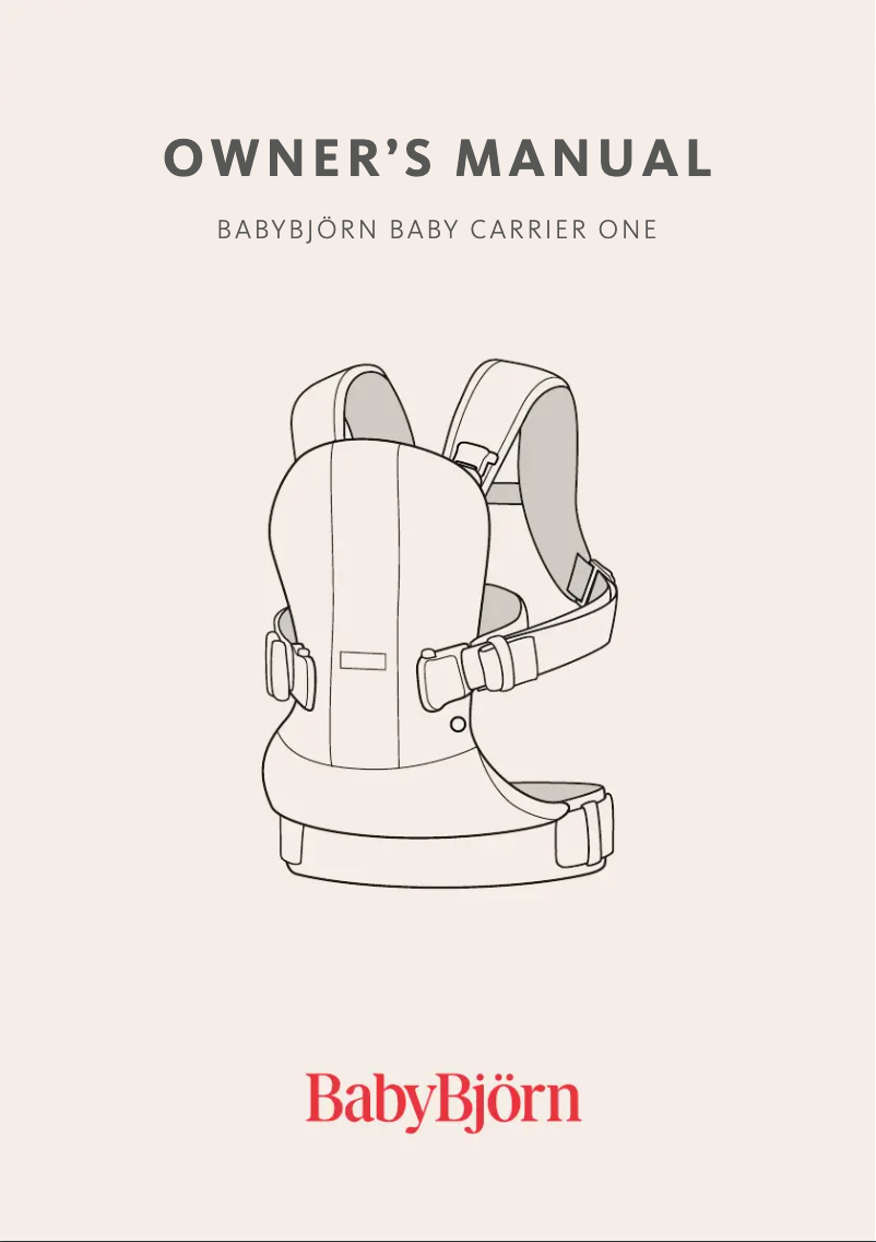 Página 1 del manual Manual de usuario BabyBjörn One Air