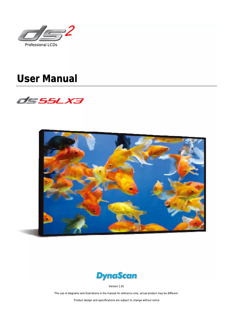 Image de la première page du manuel de l'appareil DS55LX3