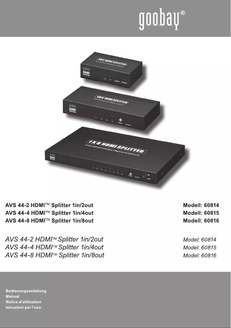 Image de la première page du manuel de l'appareil 60816