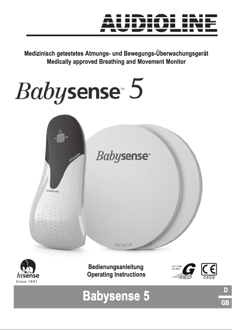 Imagen de la primera página del manual del dispositivo Babysense 5