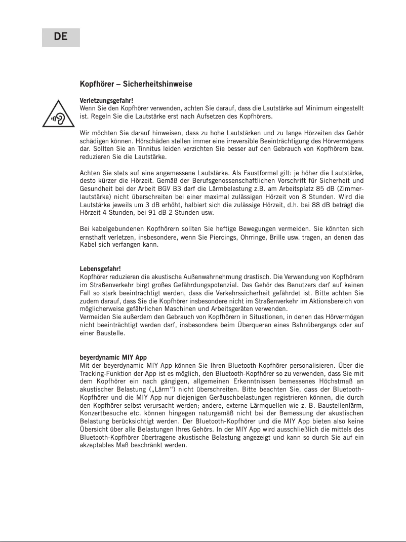 Page n°1 - Instructions / montage Beyerdynamic Xelento Wireless