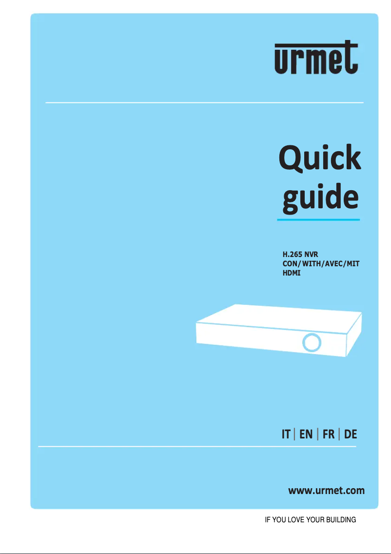 Page 1 of the manual User Manual Grothe NVR 1098/328P