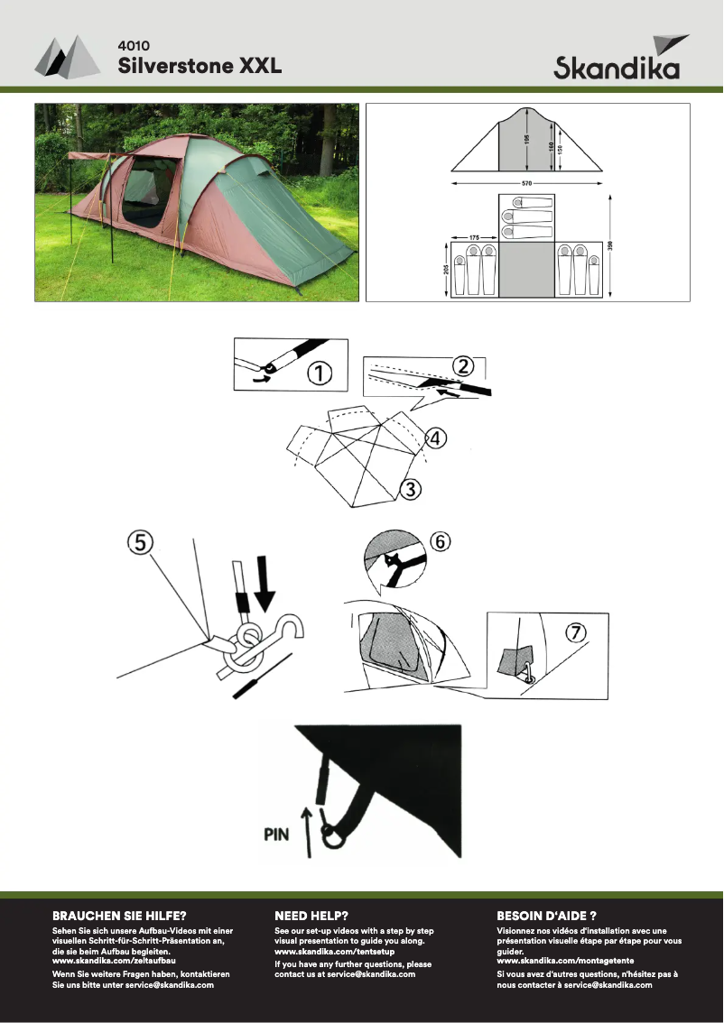 Page n°1 - Manuel utilisateur Skandika Silverstone 6 XXL