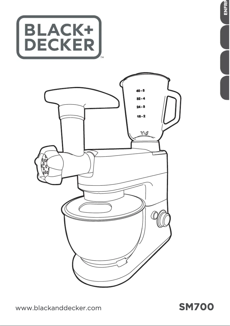 Page 1 de la notice Manuel utilisateur Black & Decker SM700