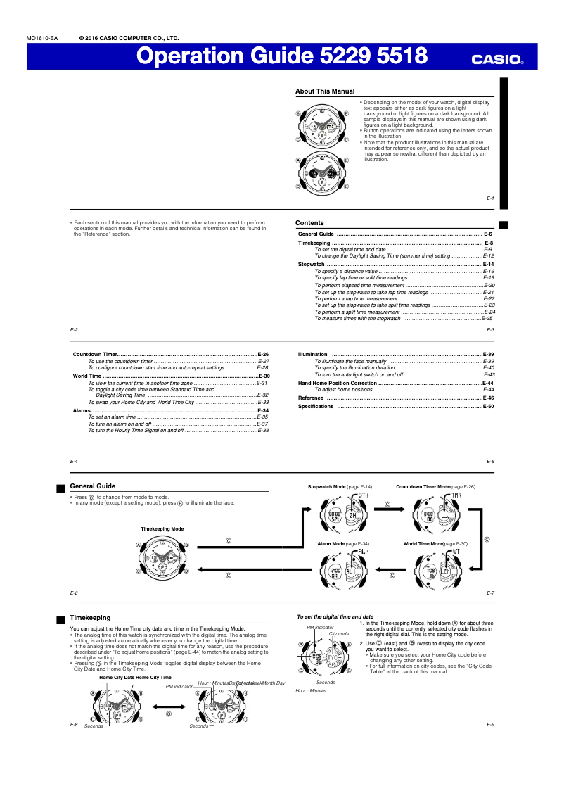 Page 1 de la notice Manuel utilisateur Casio G-SHOCK Classic GA-200-1AER