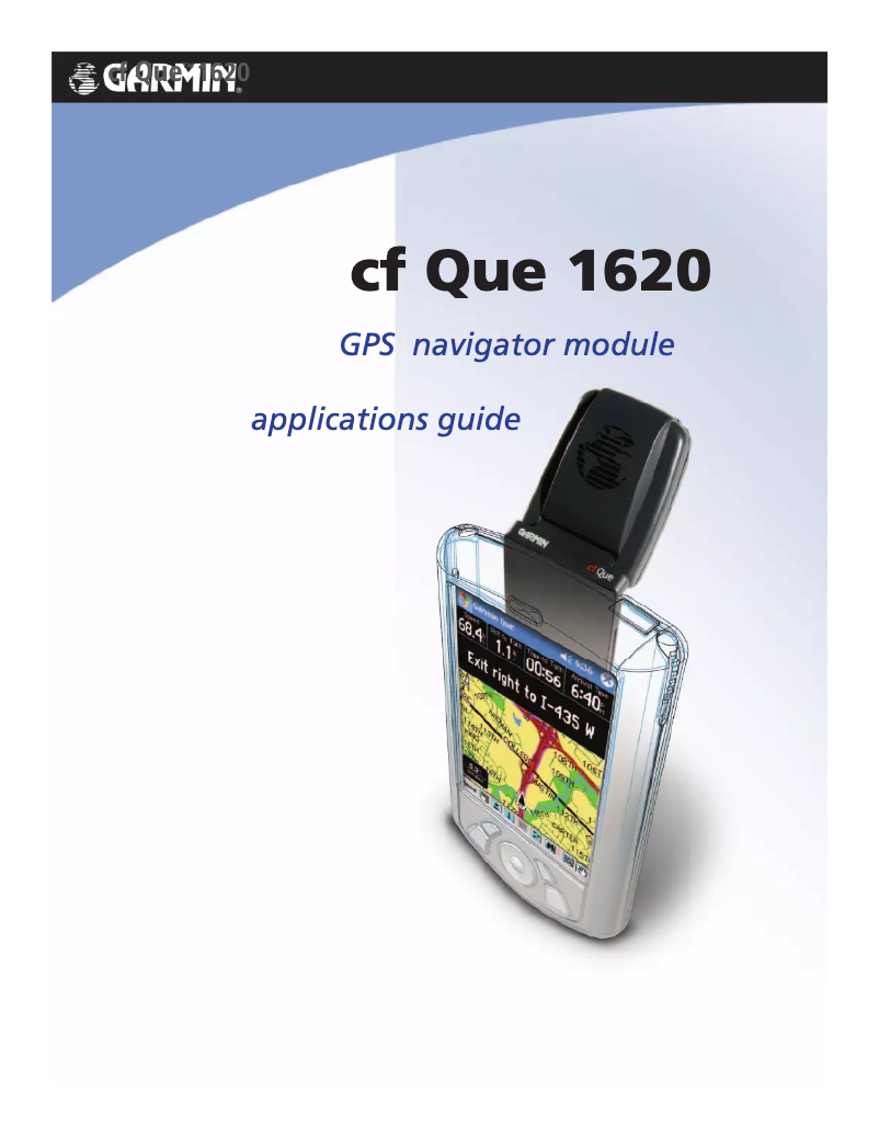 Image de la première page du manuel de l'appareil cf Que 1620