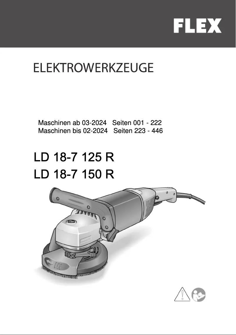 Image de la première page du manuel de l'appareil LD 18-7 125 R