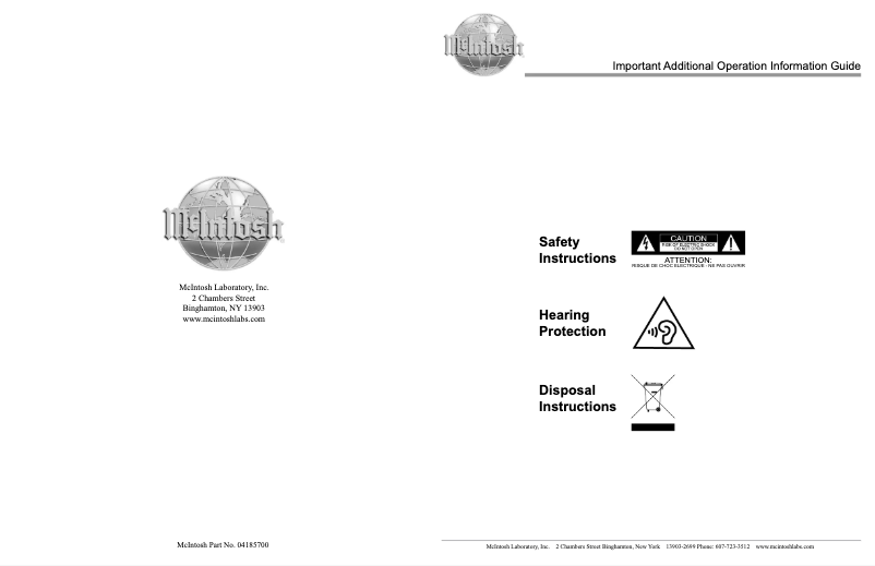 Image de la première page du manuel de l'appareil XR100