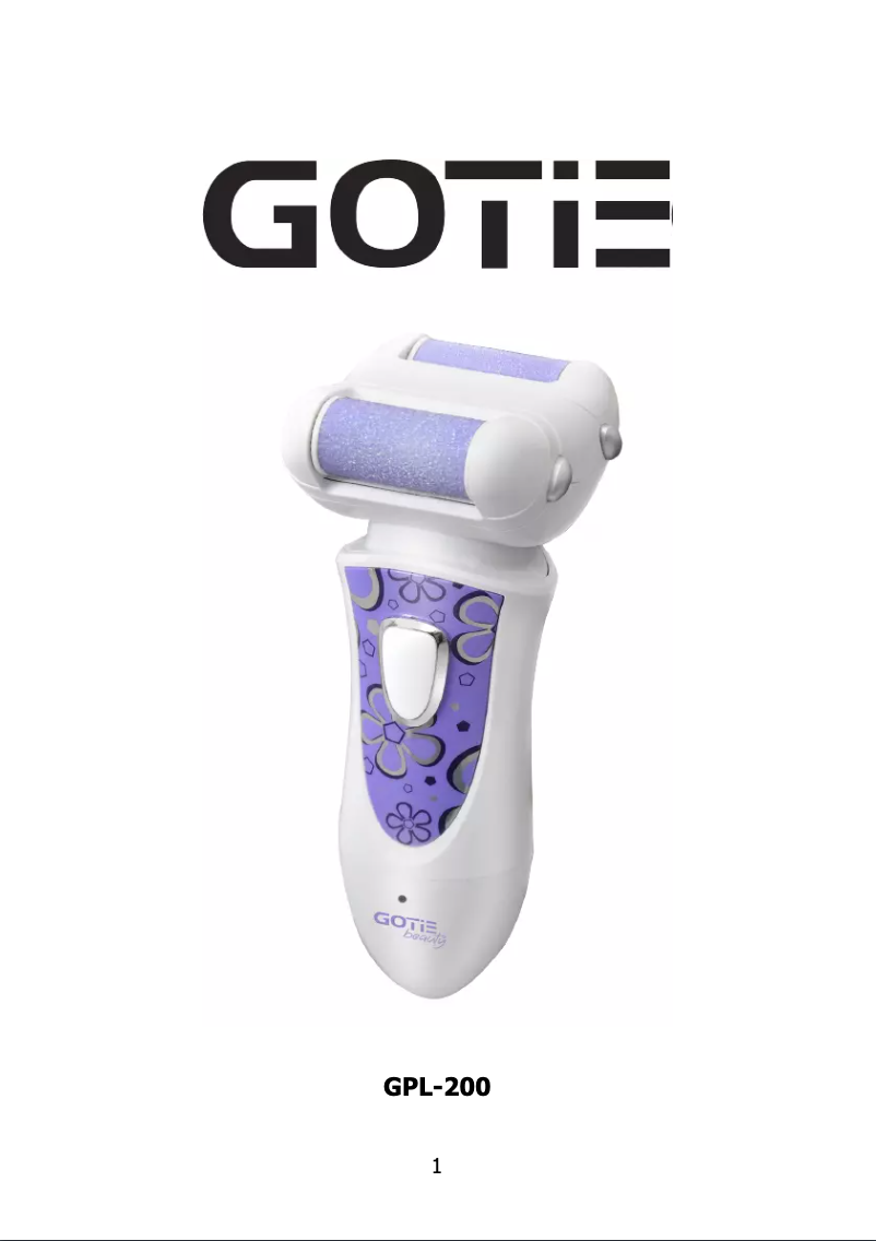 Page 1 de la notice Manuel utilisateur GOTIE GPL-200