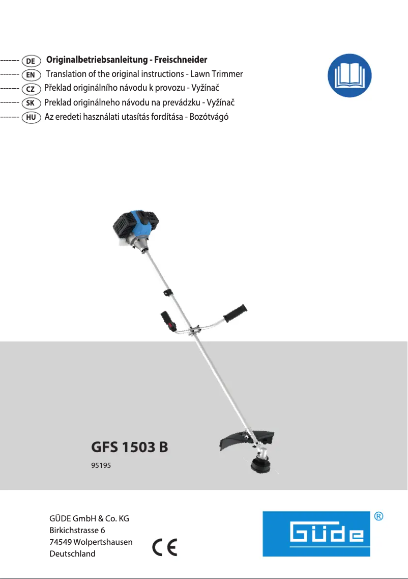 Page 1 de la notice Manuel utilisateur Güde GFS 1503 B