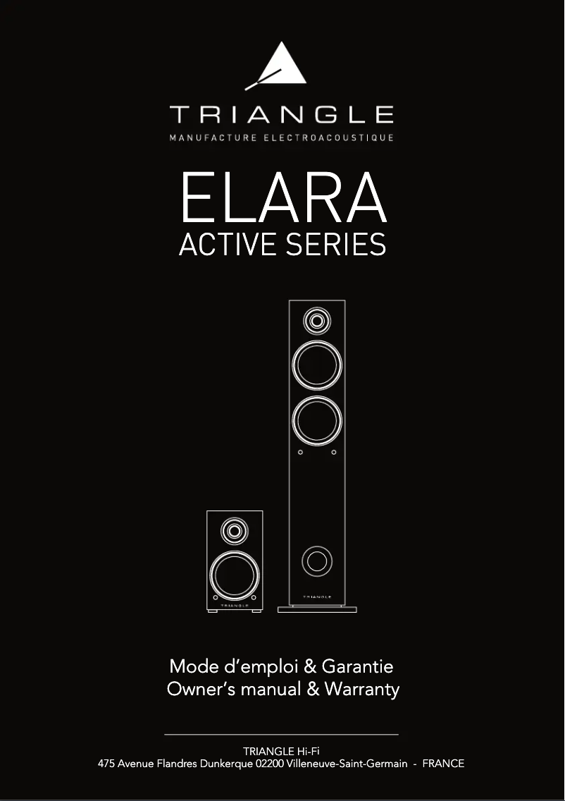 Page n°1 - Manuel utilisateur Triangle Elara LN05A