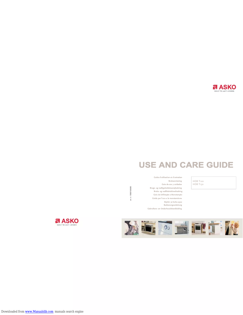 Page n°1 - Manuel utilisateur Asko T120