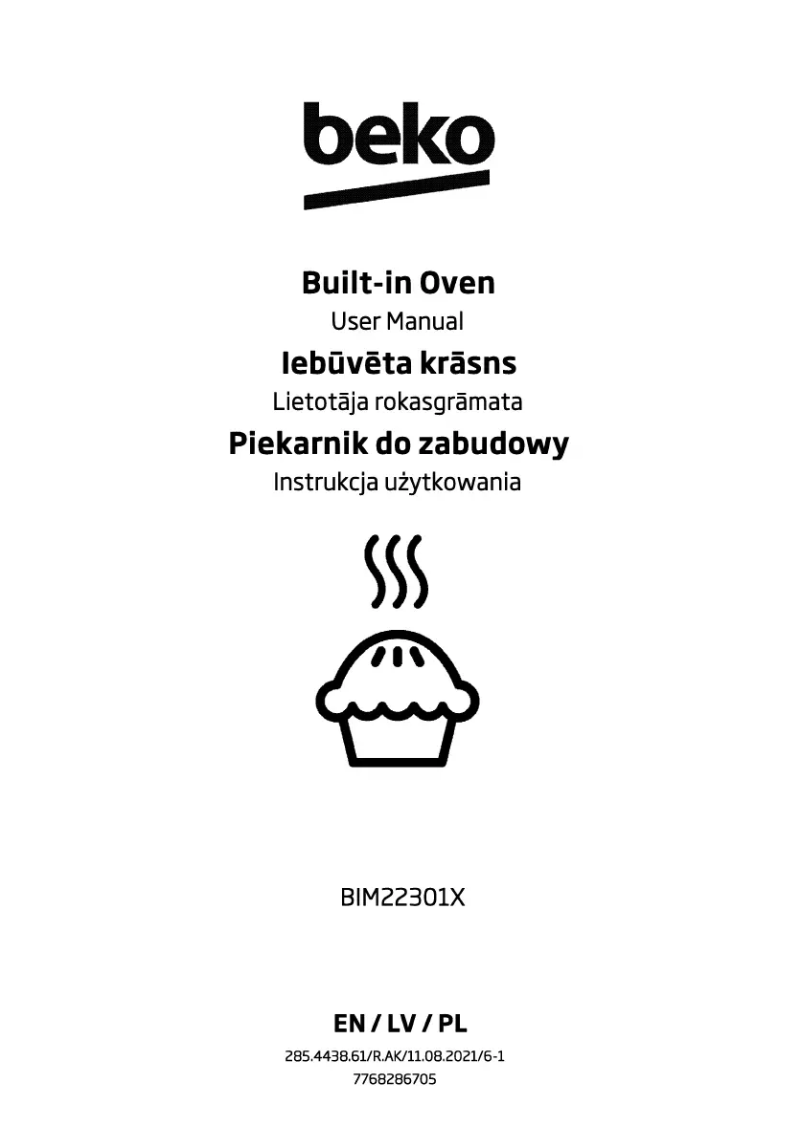 Page 1 de la notice Manuel utilisateur Beko BIM22301X