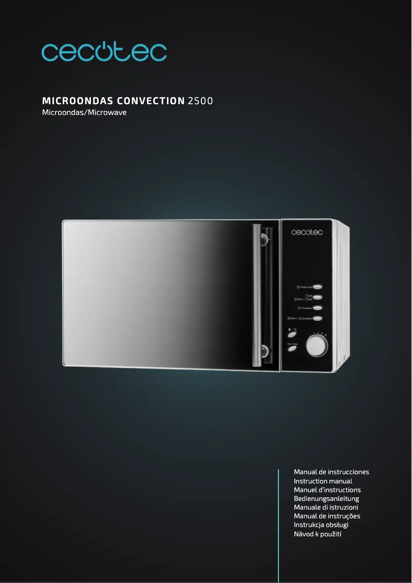 Image de la première page du manuel de l'appareil Convection 2500