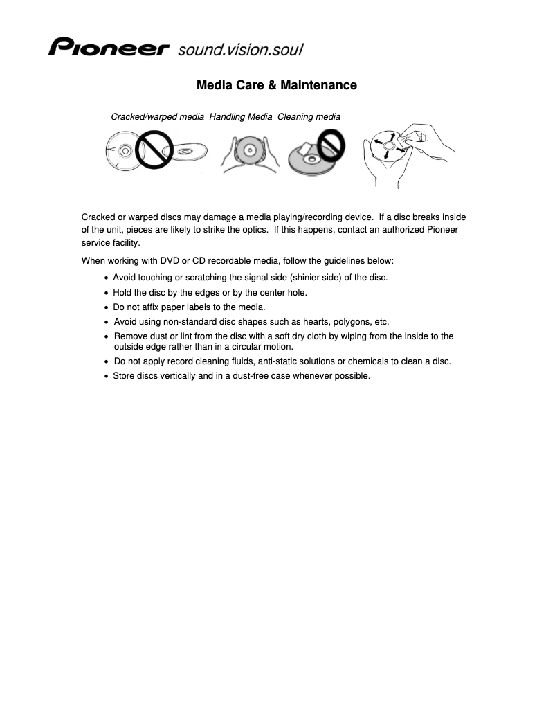 Page 1 de la notice Manuel utilisateur Pioneer DVR-109