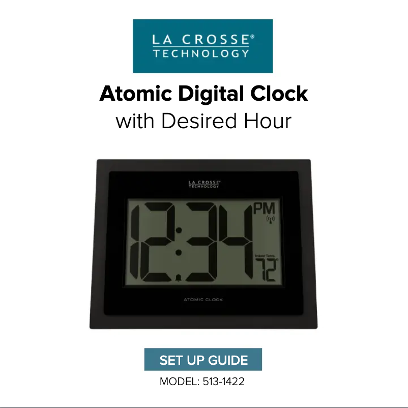 Page 1 de la notice Manuel utilisateur La Crosse Technology 513-1422