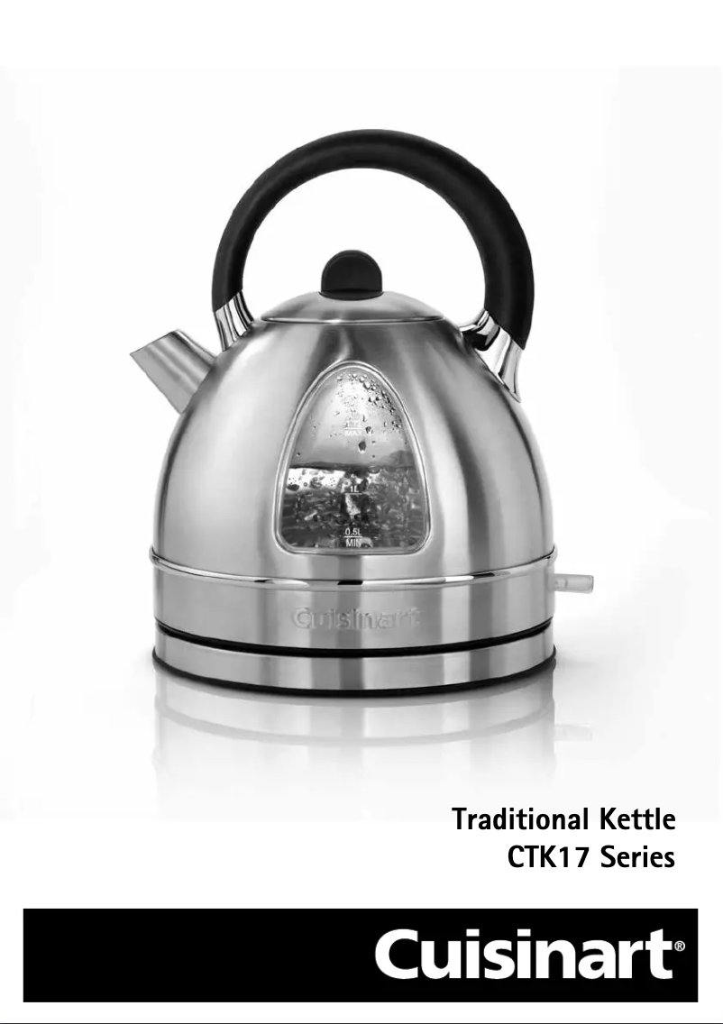 Page 1 de la notice Manuel utilisateur Cuisinart CTK17SU