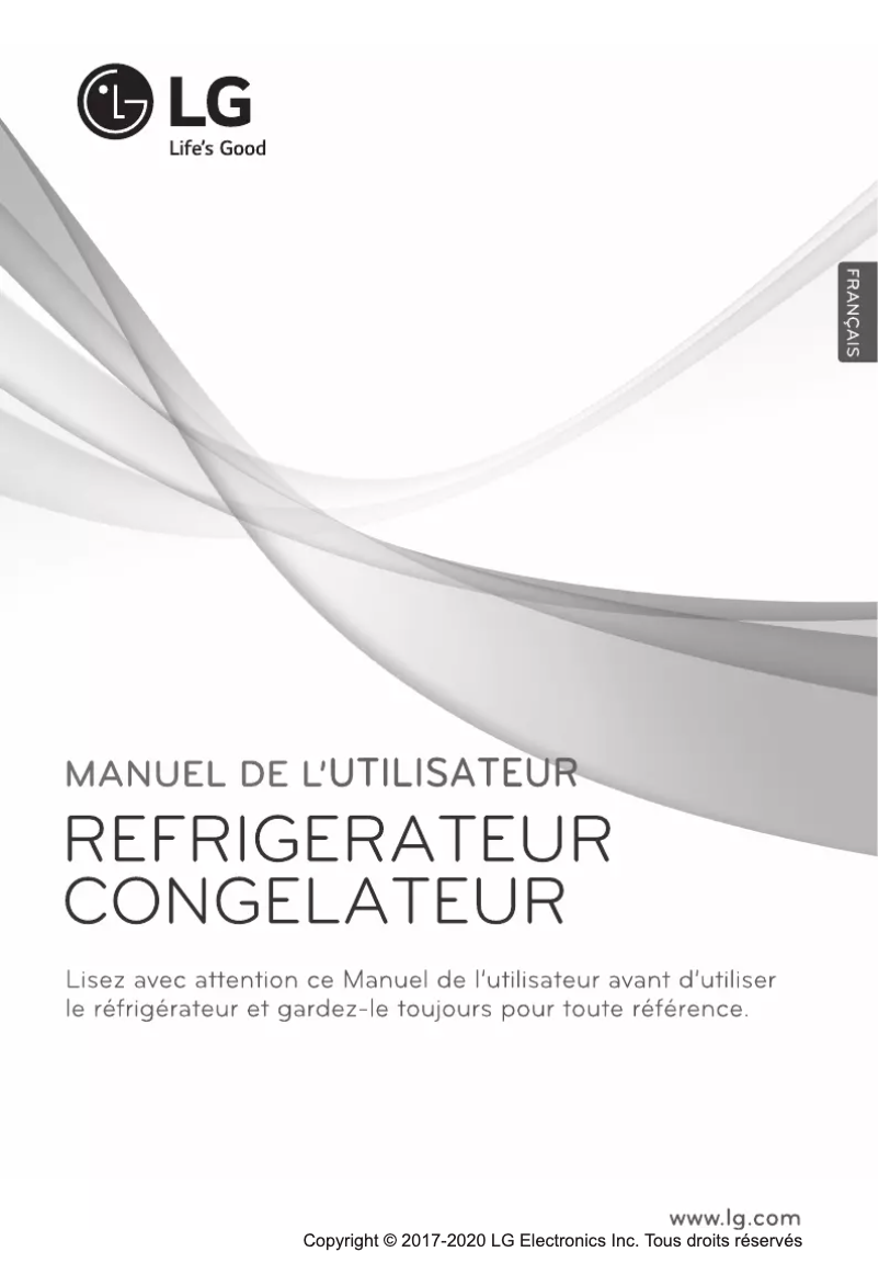 Page 1 de la notice Manuel utilisateur LG GC-B419SLQZ