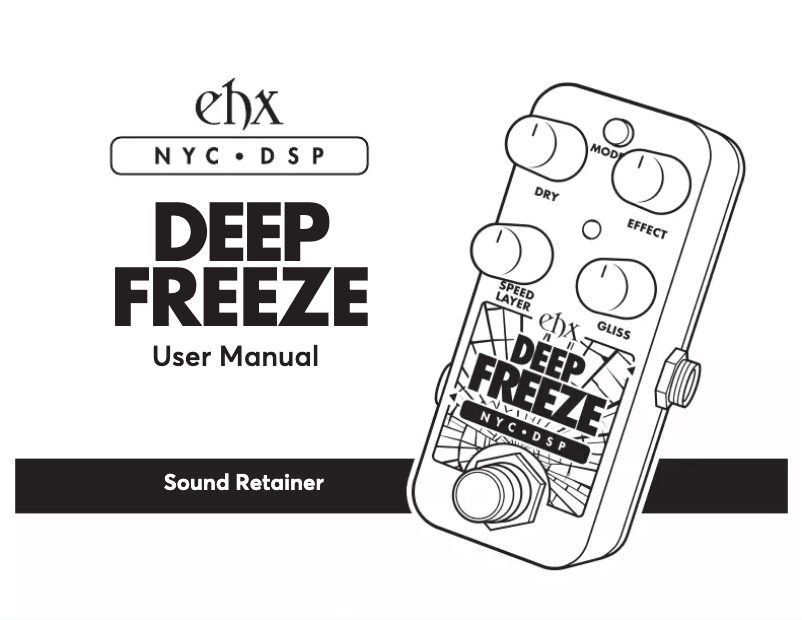 Image de la première page du manuel de l'appareil Deep Freeze