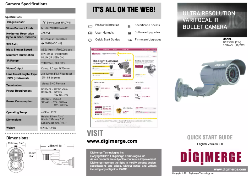 Image de la première page du manuel de l'appareil Echelon DCB44DL