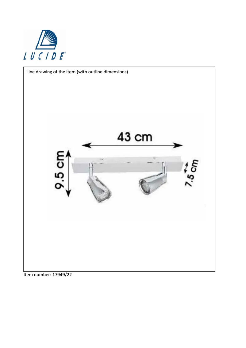 Page n°1 - Manuel utilisateur Lucide Lana 17949/22/31